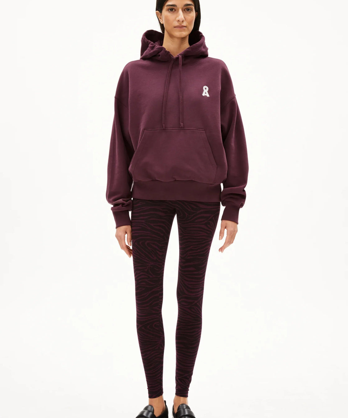 ARMEDANGELS - FARIBAA Leggings • Dark Cranberry - Hose - ROSA ECK