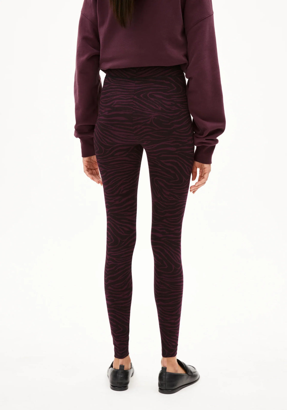 ARMEDANGELS - FARIBAA Leggings • Dark Cranberry - Hose - ROSA ECK