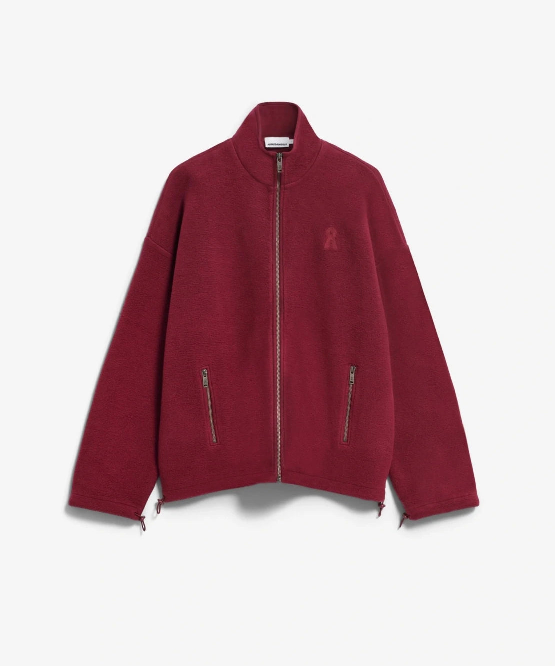 ARMEDANGELS - Fleecejacke aus Bio-Baumwolle • velvet red - ROSA ECK