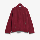 ARMEDANGELS - Fleecejacke aus Bio-Baumwolle • velvet red - ROSA ECK