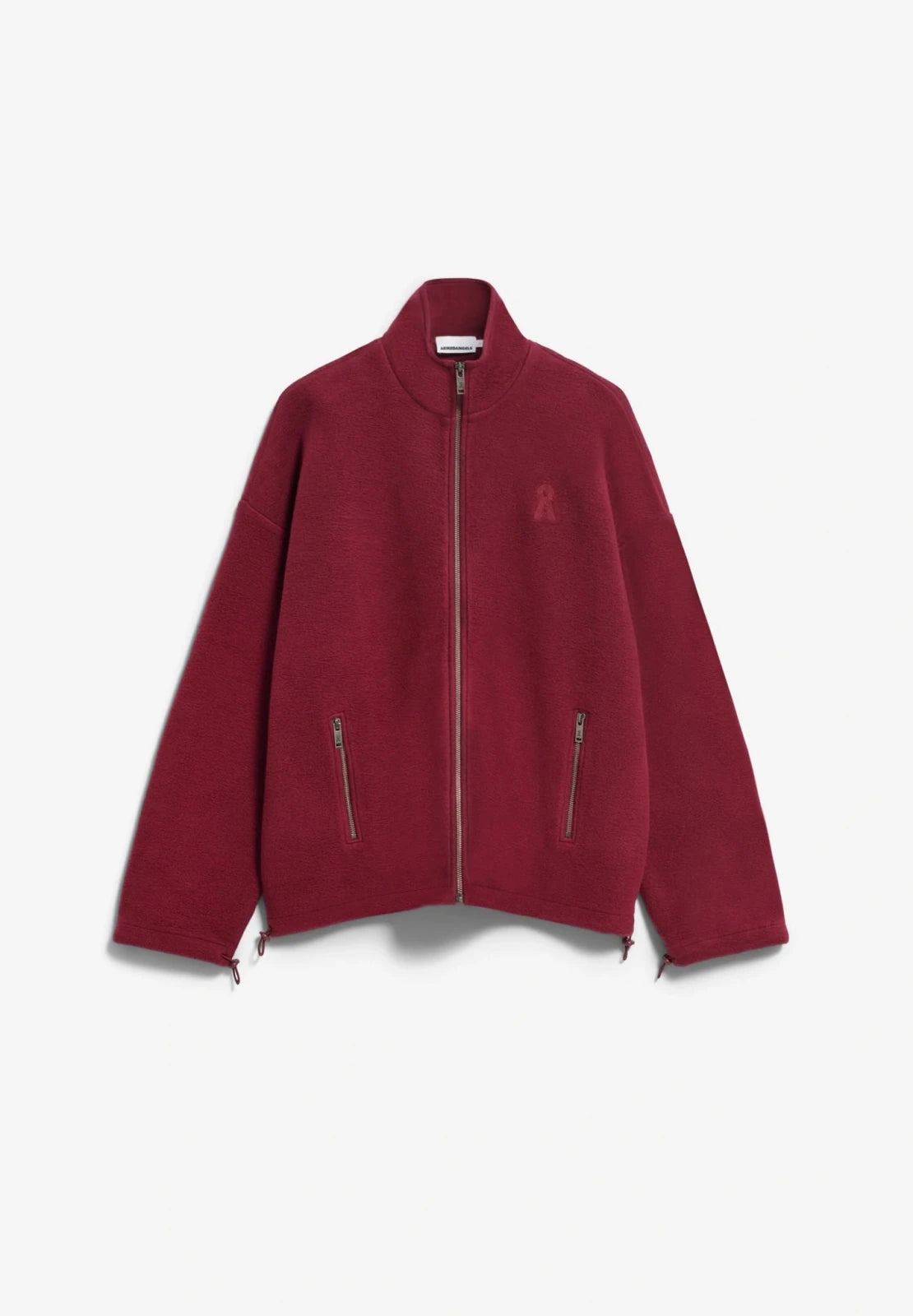 ARMEDANGELS - Fleecejacke aus Bio-Baumwolle • velvet red - ROSA ECK