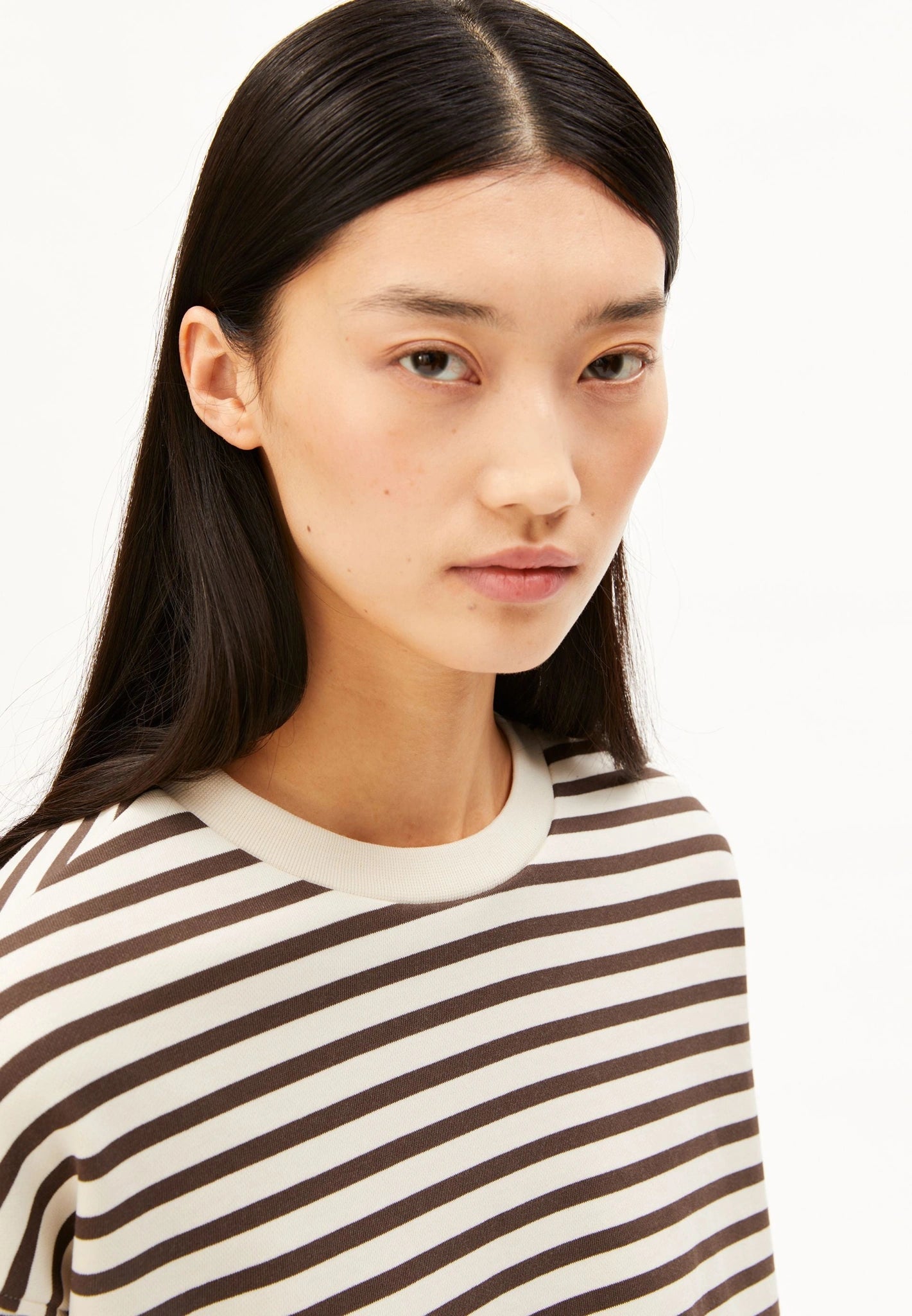 FRANKAA MAARLEN STRIPE Pullover • undyed-claystone