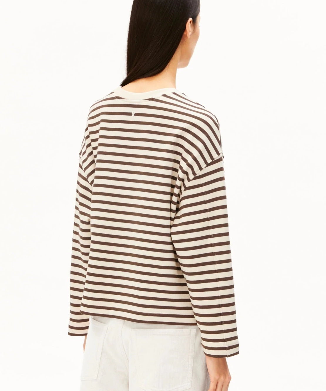 ARMEDANGELS - FRANKAA MAARLEN STRIPE Pullover • undyed-claystone - ROSA ECK