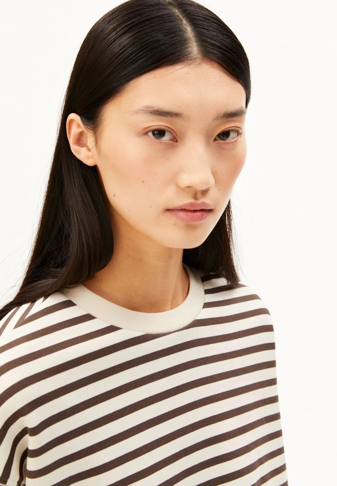 ARMEDANGELS - FRANKAA MAARLEN STRIPE Pullover • undyed-claystone - ROSA ECK
