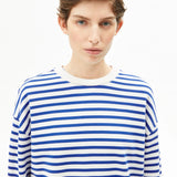 ARMEDANGELS - FRANKAA MAARLEN STRIPE Pullover • undyed - dynamo blue - T-Shirt - ROSA ECK