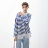 ARMEDANGELS - FRANKAA MAARLEN STRIPE Pullover • undyed - dynamo blue - T-Shirt - ROSA ECK