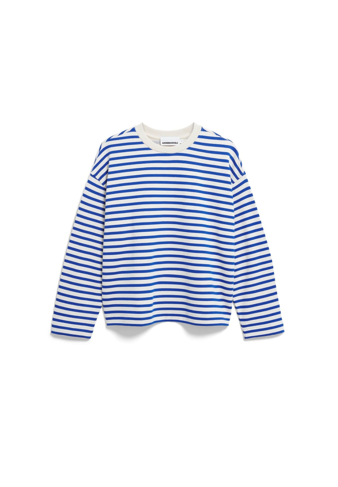 ARMEDANGELS - FRANKAA MAARLEN STRIPE Pullover • undyed - dynamo blue - T-Shirt - ROSA ECK