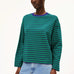 ARMEDANGELS - FRANKAA MAARLEN STRIPE Sweatshirt • emerald green - blue noon - ROSA ECK Concept Store