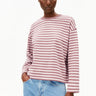 ARMEDANGELS - FRANKAA MAARLEN STRIPE Sweatshirt • ice grape - dark berry - ROSA ECK Concept Store