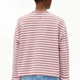 ARMEDANGELS - FRANKAA MAARLEN STRIPE Sweatshirt • ice grape - dark berry - ROSA ECK Concept Store