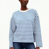 ARMEDANGELS - FRANKAA MAARLEN STRIPE Sweatshirt • undyed - dark morning - ROSA ECK Concept Store