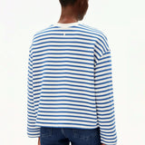 ARMEDANGELS - FRANKAA MAARLEN STRIPE Sweatshirt • undyed - dark morning - ROSA ECK Concept Store