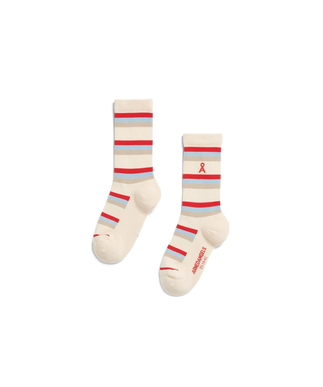 ARMEDANGELS - Gestreifte Socken • oatmilk - Socken - ROSA ECK