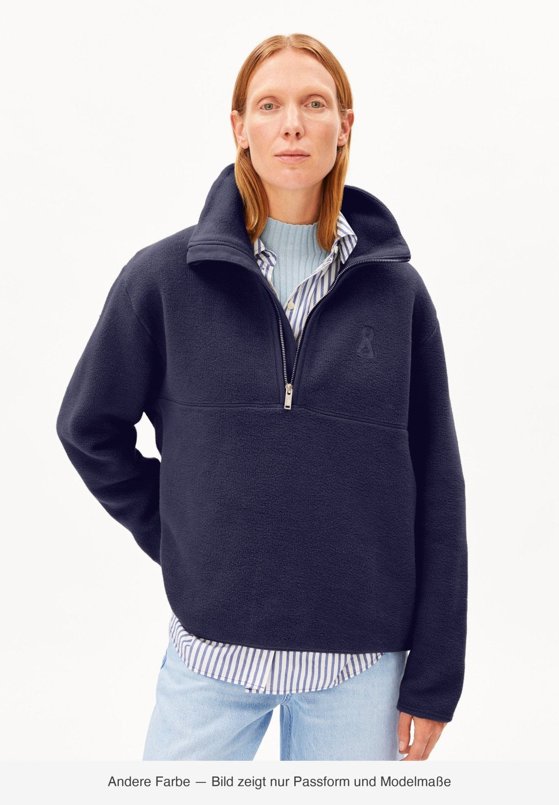 ARMEDANGELS - HAARLEENAA Fleece-Pullover • claystone - ROSA ECK