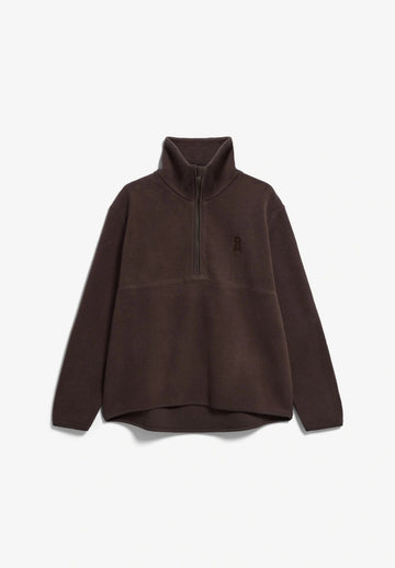 ARMEDANGELS - HAARLEENAA Fleece-Pullover • claystone - ROSA ECK
