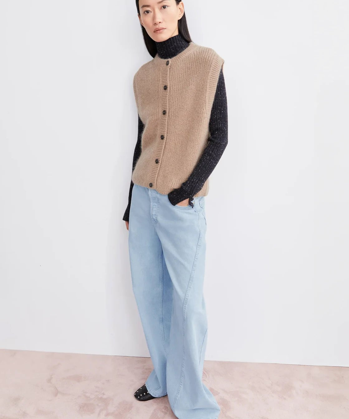 ARMEDANGELS - HELGEAA PREMIUM Top • true camel - Top - ROSA ECK