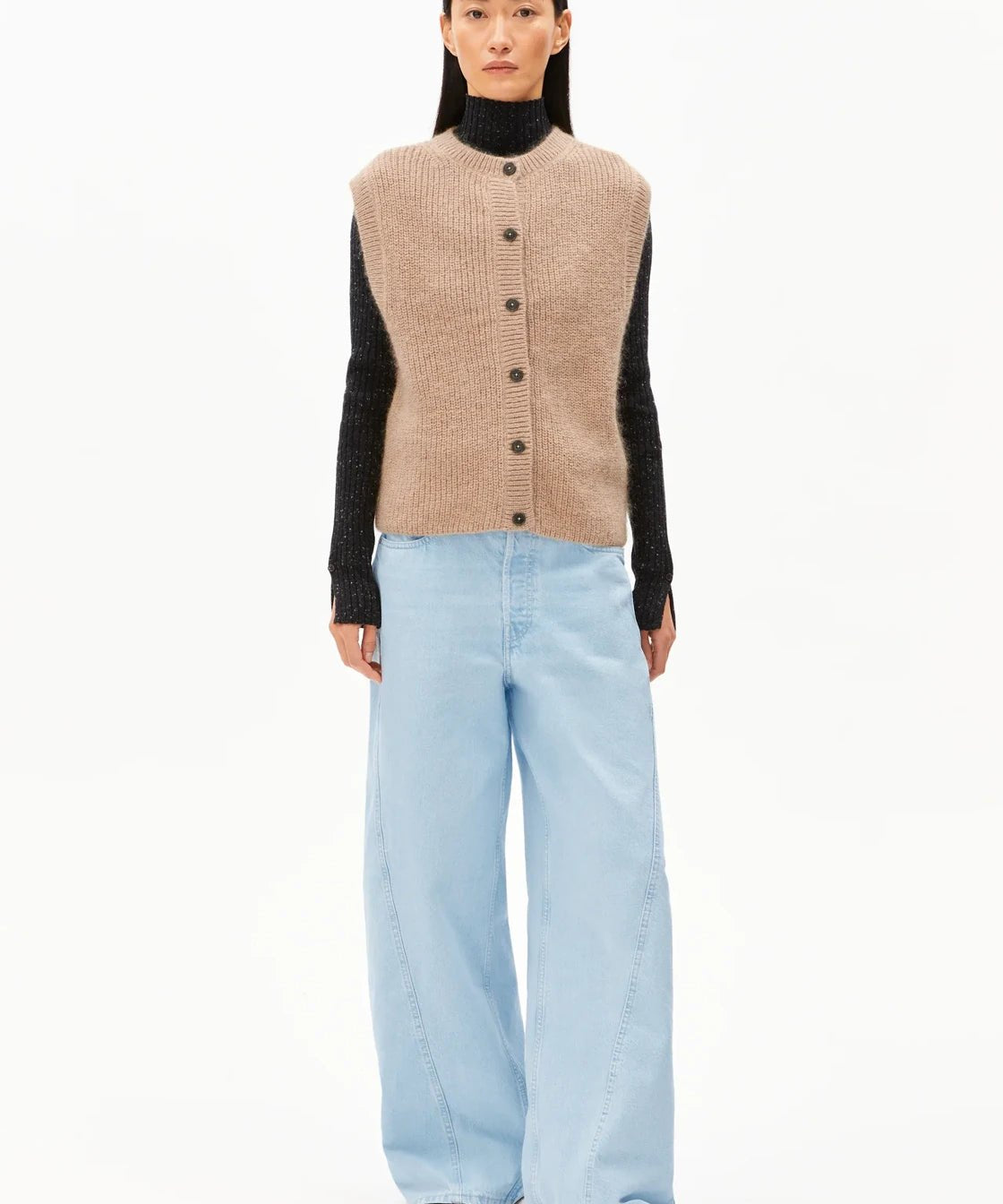 ARMEDANGELS - HELGEAA PREMIUM Top • true camel - Top - ROSA ECK