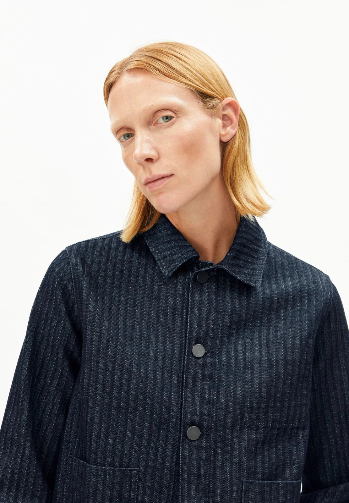 ARMEDANGELS - HERRINGBONE Jeansjacke • rinse - Jacke - ROSA ECK