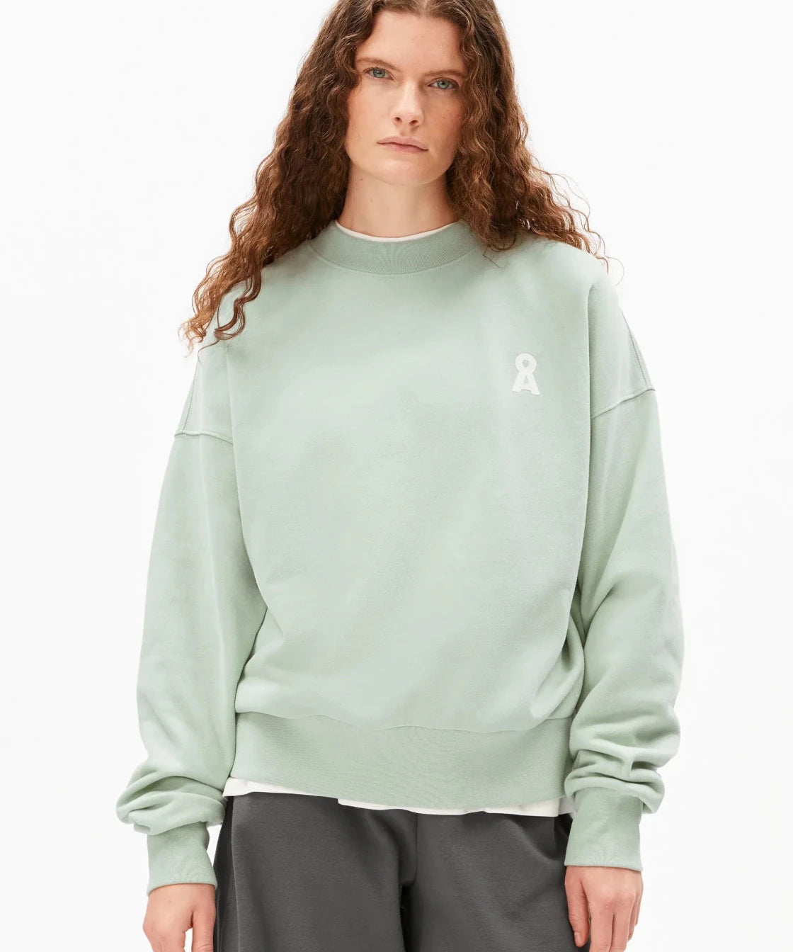 ARMEDANGELS - ICONIC Å ALIZAA Pullover • foam - ROSA ECK