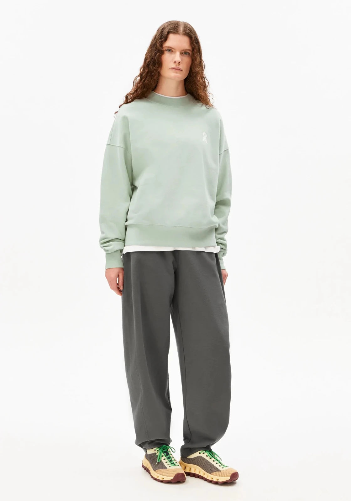 ARMEDANGELS - ICONIC Å ALIZAA Pullover • foam - ROSA ECK