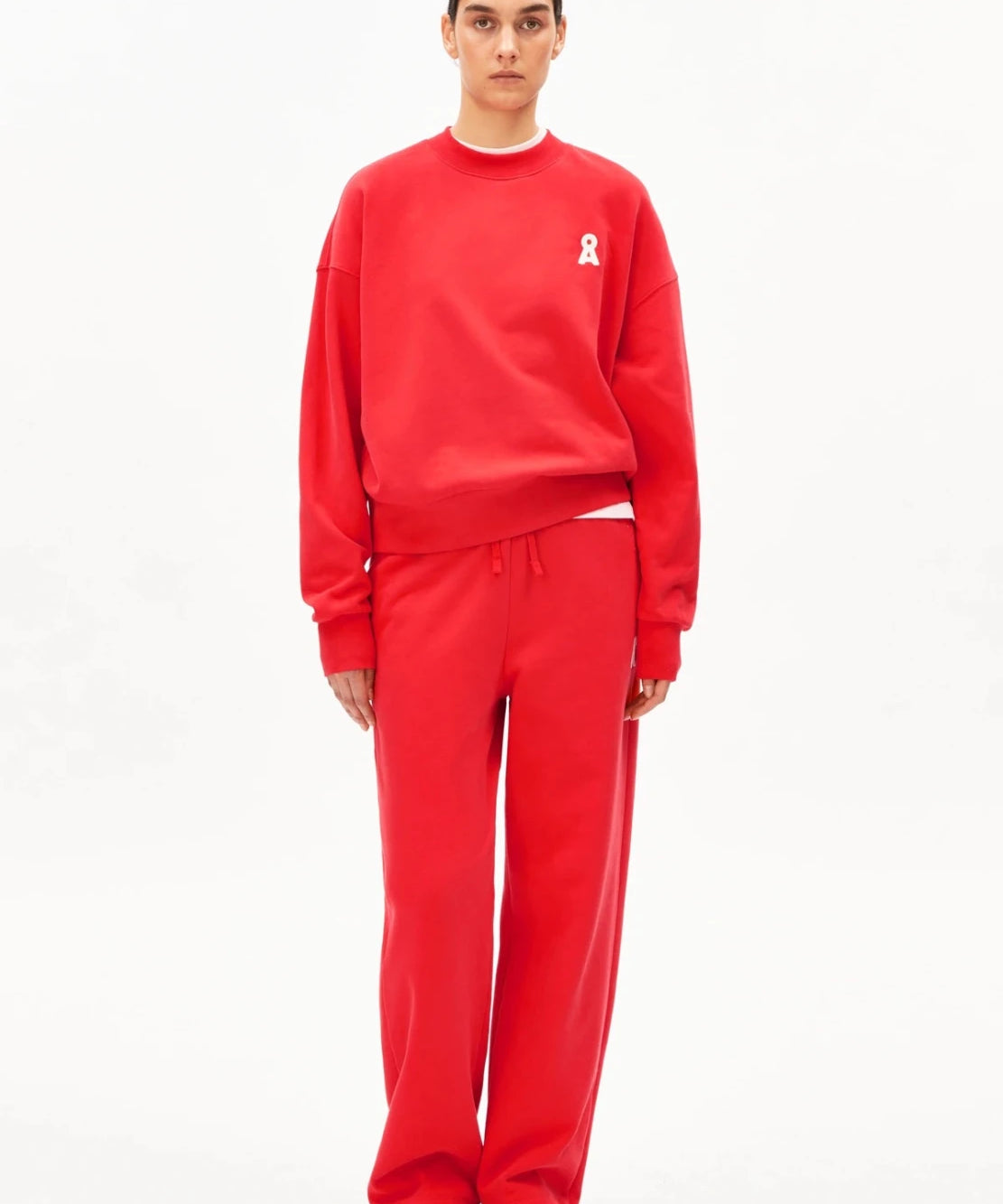 ARMEDANGELS - ICONIC Å ALIZAA Pullover • mars red - T-Shirt - ROSA ECK