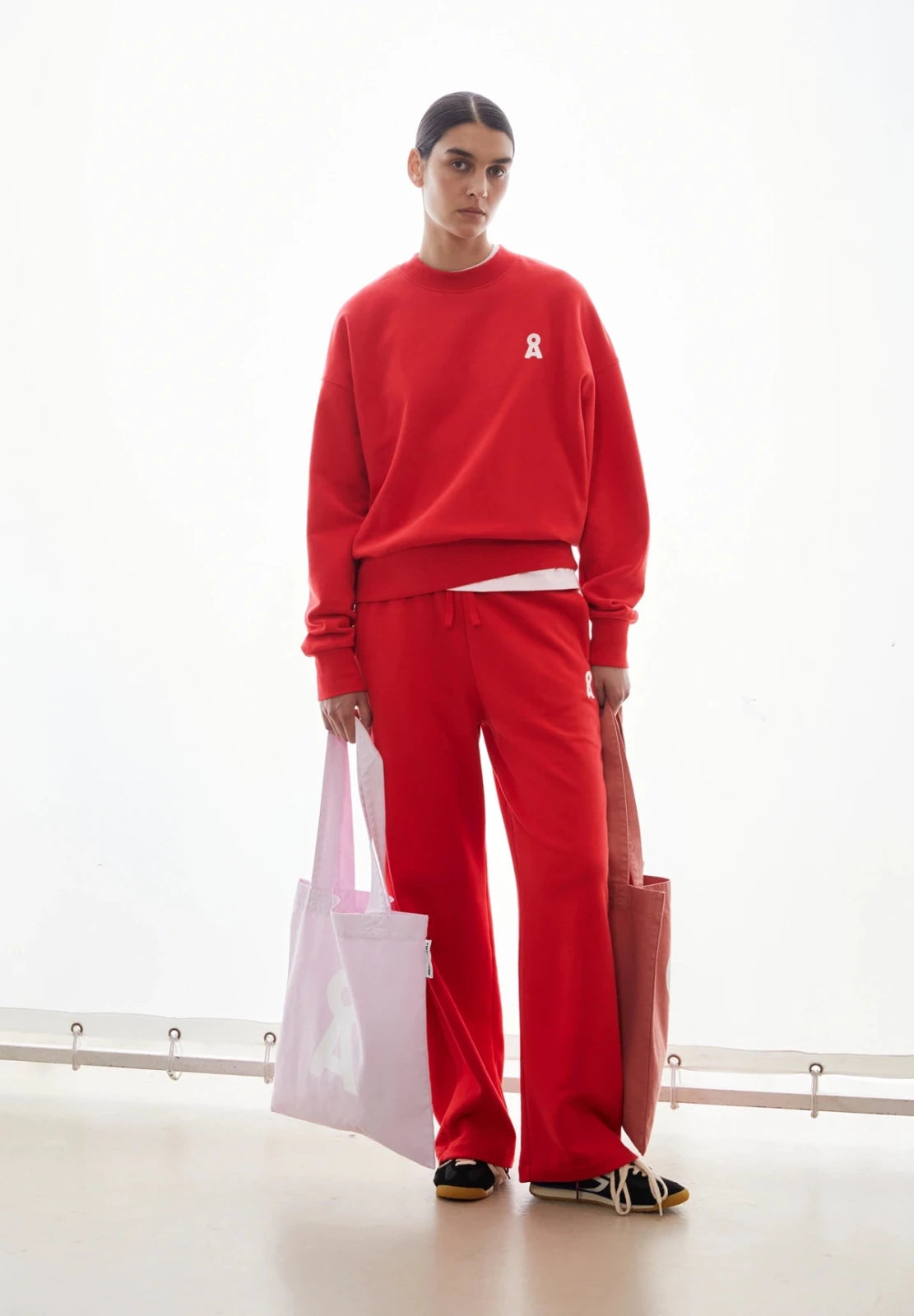 ARMEDANGELS - ICONIC Å ALIZAA Pullover • mars red - T-Shirt - ROSA ECK