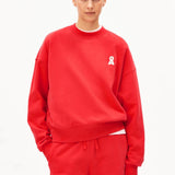 ARMEDANGELS - ICONIC Å ALIZAA Pullover • mars red - T-Shirt - ROSA ECK