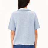 ICONIC Å Baumwoll-Polo-Strickpullover • mistblue