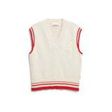 ARMEDANGELS - ICONIC Å COLLEGE Strickweste • oatmilk - mars red - Strickweste - ROSA ECK