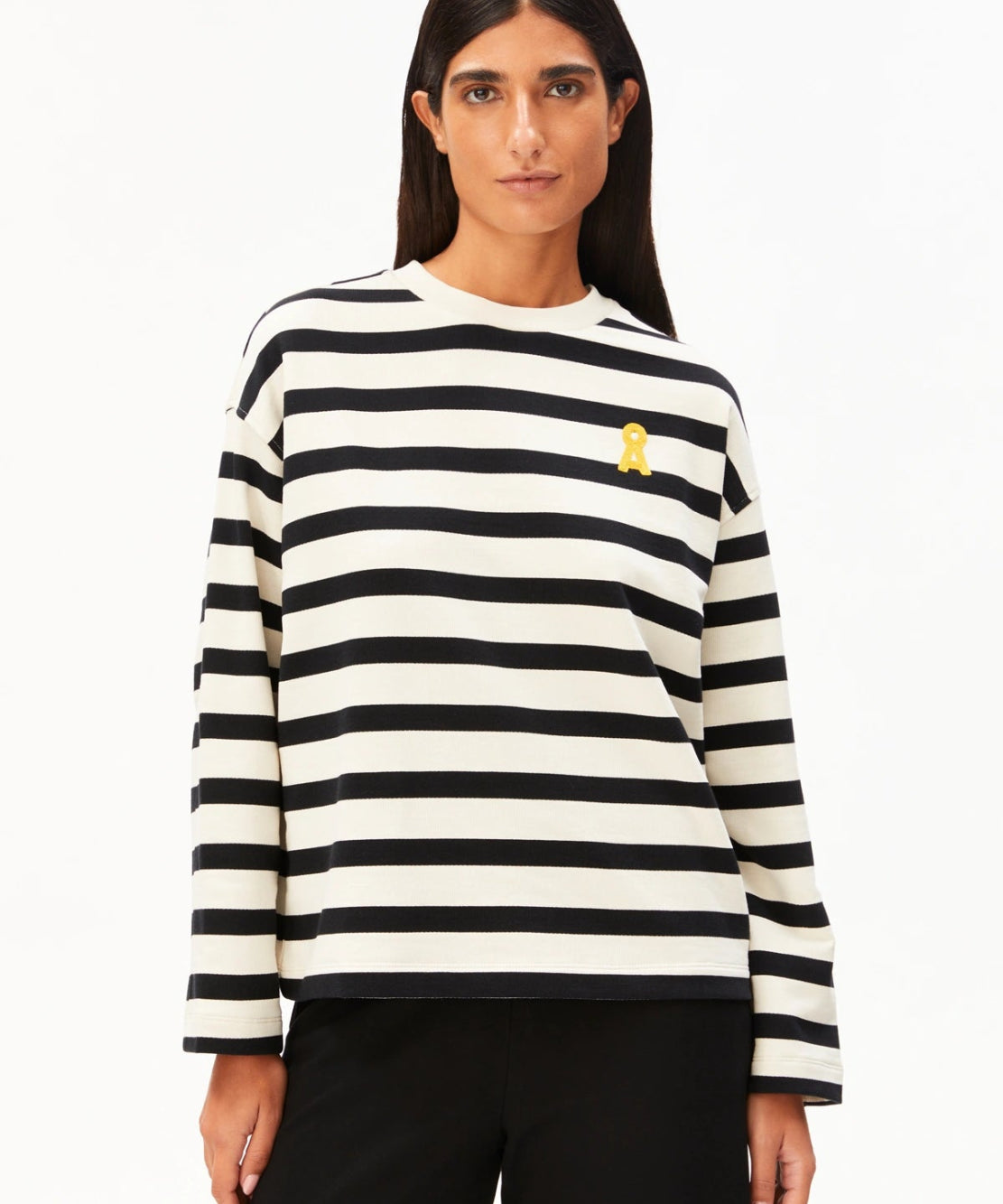 ARMEDANGELS - ICONIC Å FRANKAA BOLD Pullover • undyed - black - T-Shirt - ROSA ECK