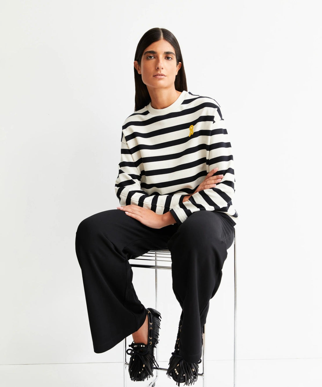 ARMEDANGELS - ICONIC Å FRANKAA BOLD Pullover • undyed - black - T-Shirt - ROSA ECK