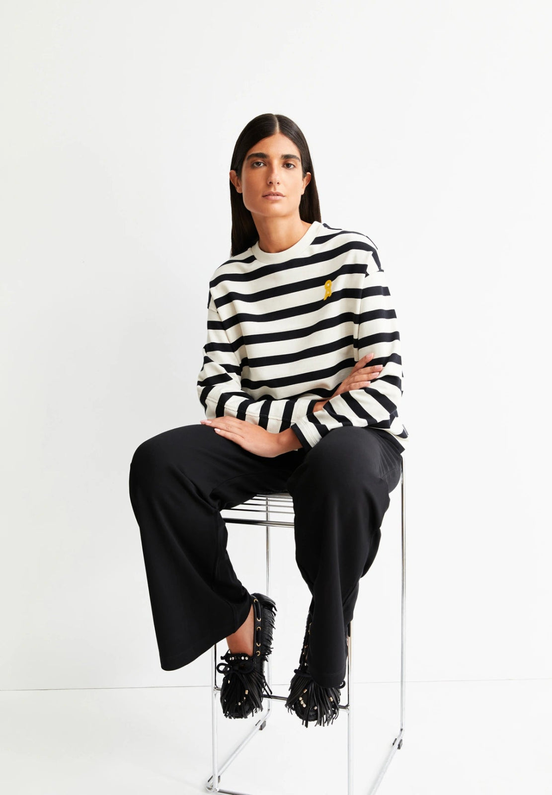 ARMEDANGELS - ICONIC Å FRANKAA BOLD Pullover • undyed - black - T-Shirt - ROSA ECK