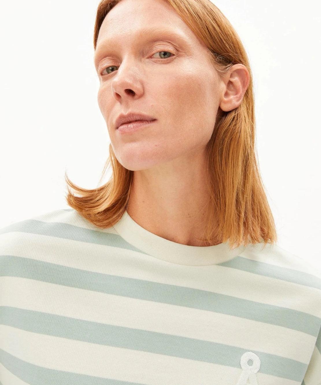 ARMEDANGELS - ICONIC Å FRANKAA BOLD T-Shirt • undyed - foam - T-Shirt - ROSA ECK