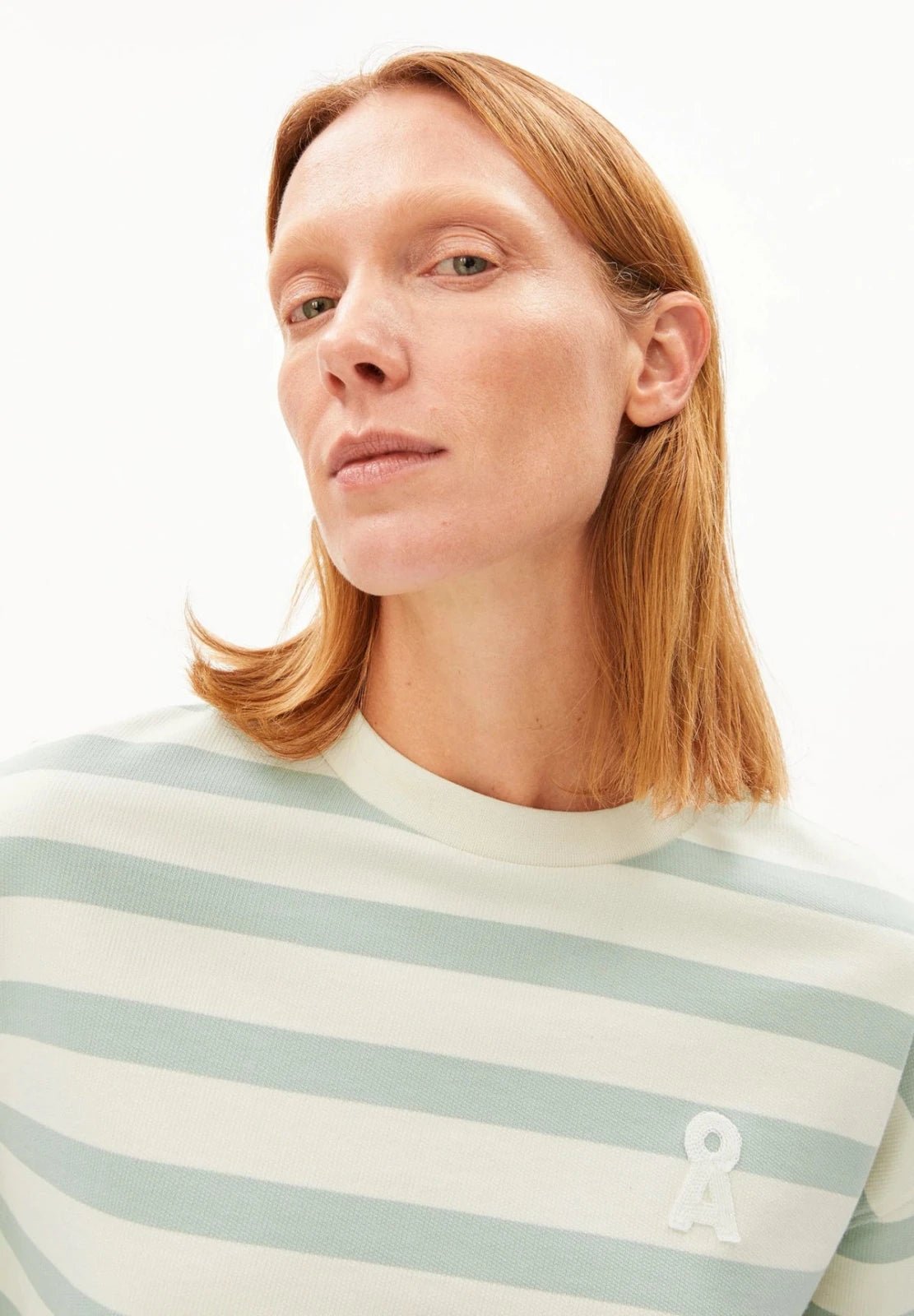 ARMEDANGELS - ICONIC Å FRANKAA BOLD T-Shirt • undyed - foam - T-Shirt - ROSA ECK