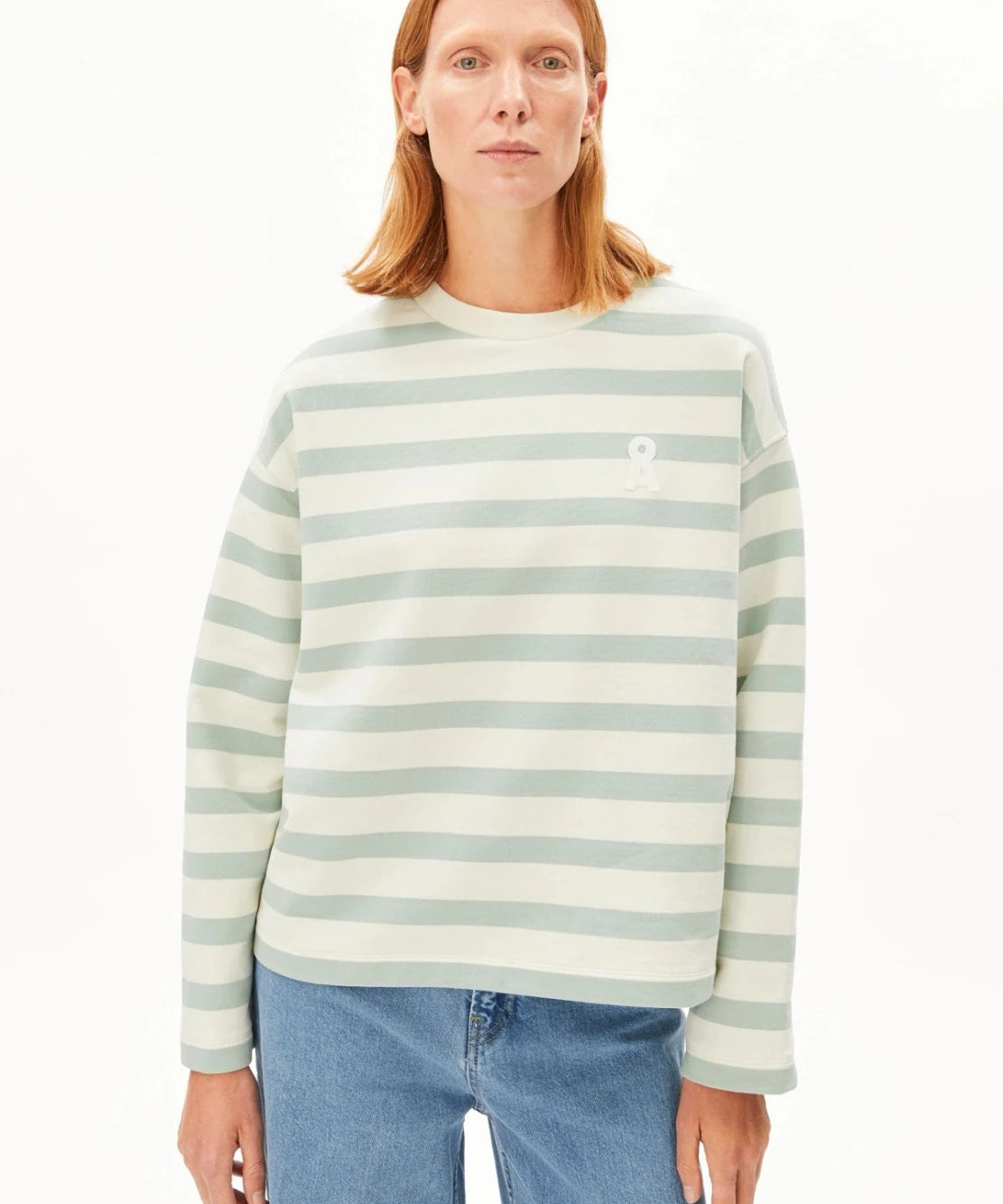 ARMEDANGELS - ICONIC Å FRANKAA BOLD T-Shirt • undyed - foam - T-Shirt - ROSA ECK