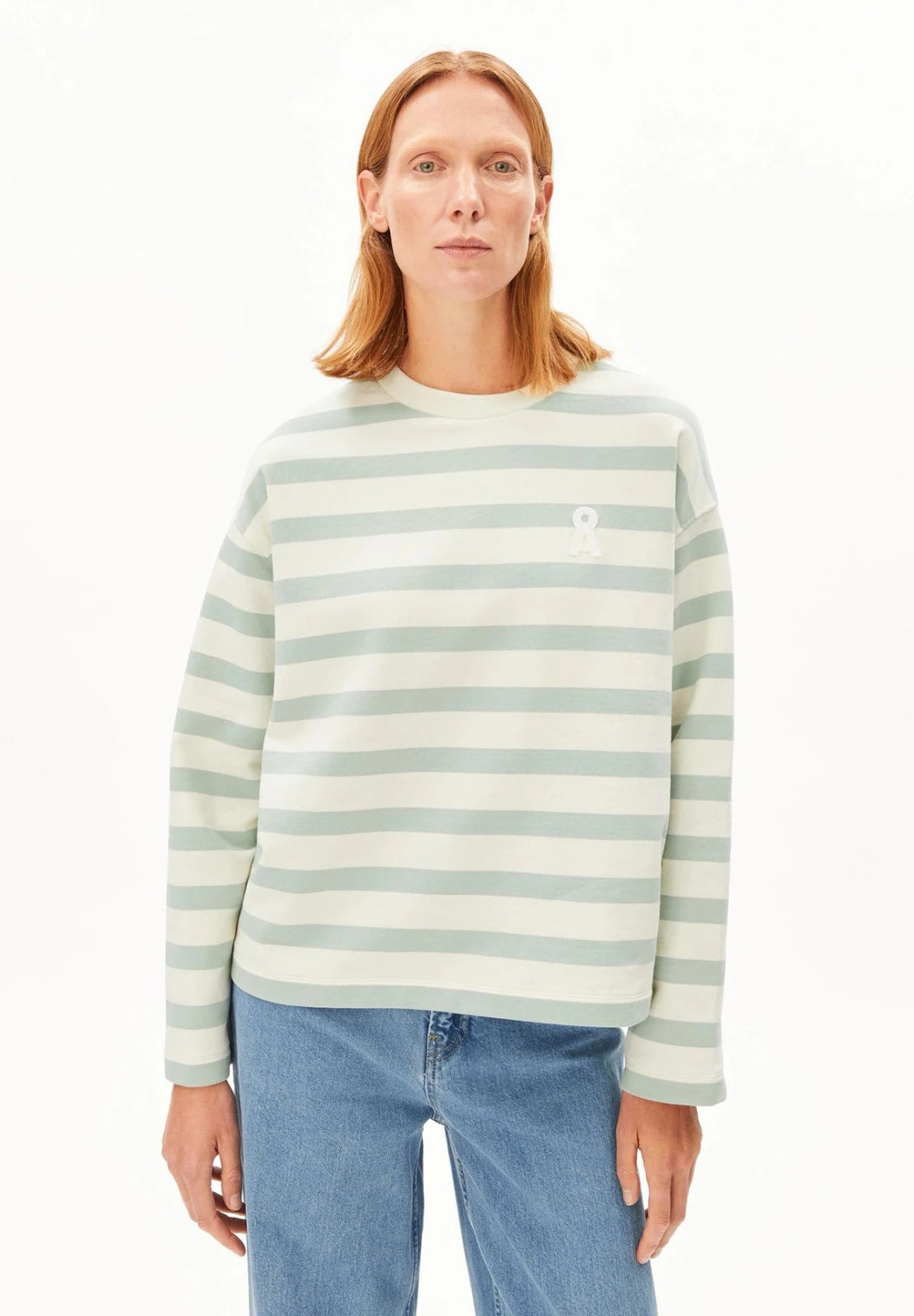 ARMEDANGELS - ICONIC Å FRANKAA BOLD T-Shirt • undyed - foam - T-Shirt - ROSA ECK