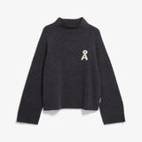 ARMEDANGELS - ICONIC Å MONALAA BOUCLÉ Strickpullover • Steel Melange Oatmilk - Pullover - ROSA ECK