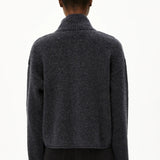 ARMEDANGELS - ICONIC Å MONALAA BOUCLÉ Strickpullover • Steel Melange Oatmilk - Pullover - ROSA ECK