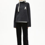 ARMEDANGELS - ICONIC Å MONALAA BOUCLÉ Strickpullover • Steel Melange Oatmilk - Pullover - ROSA ECK