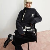 ARMEDANGELS - ICONIC Å MONALAA BOUCLÉ Strickpullover • Steel Melange Oatmilk - Pullover - ROSA ECK