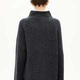 ARMEDANGELS - ICONIC Å MONALAA BOUCLÉ Strickpullover • Steel Melange Oatmilk - Pullover - ROSA ECK