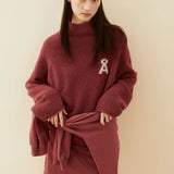 ICONIC Å MONALAA BOUCLÉ Strickpullover • velvet ember