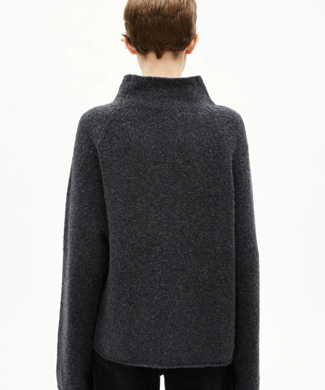 ARMEDANGELS - ICONIC Å RAMONAA BOUCLÉ Strickjacke • Steel Melange Oatmilk - Cardigan - ROSA ECK