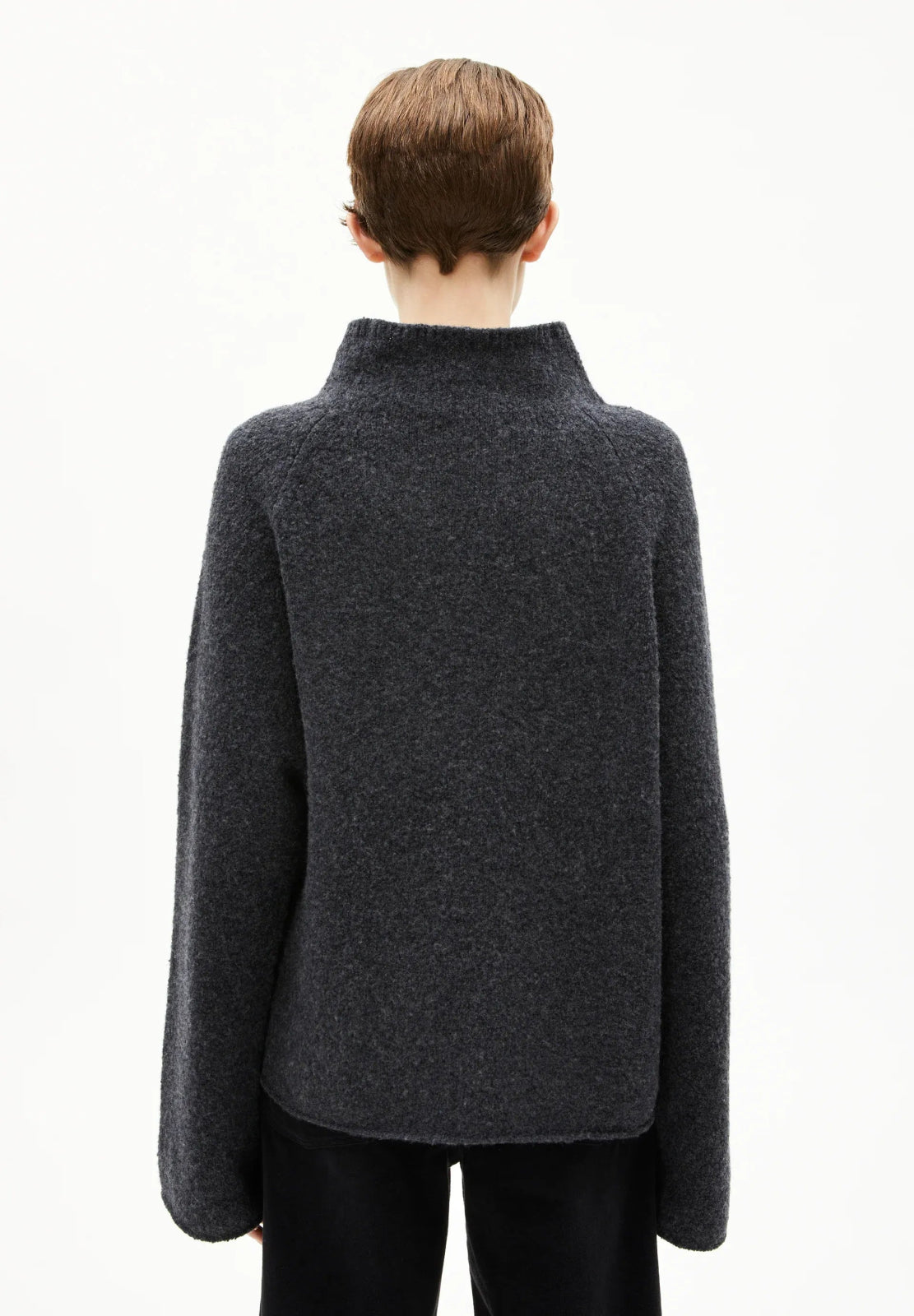 ARMEDANGELS - ICONIC Å RAMONAA BOUCLÉ Strickjacke • Steel Melange Oatmilk - Cardigan - ROSA ECK