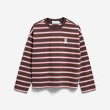 ICONIC Å FRANKAA BOLD Pullover in Dunkelbraun gestreift von ARMEDANGELS – Ansicht 6