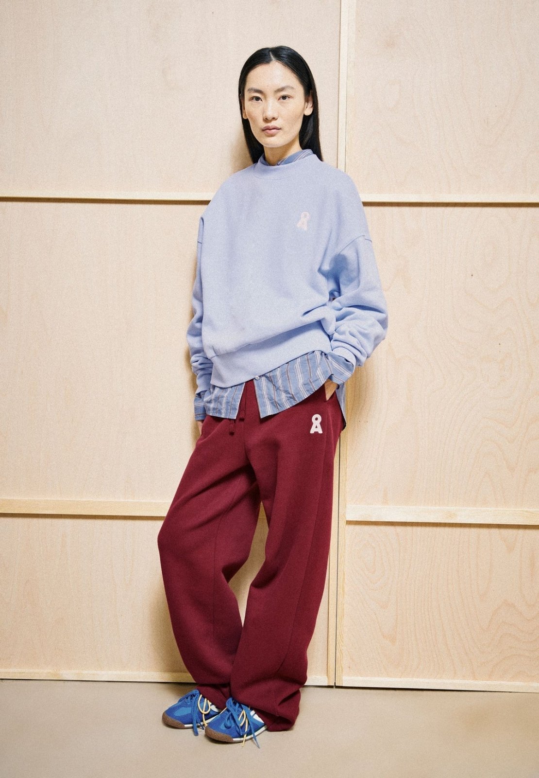 ARMEDANGELS - ICONIC Å IVAARA Sweathose • velvet red - ROSA ECK