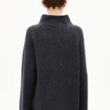ARMEDANGELS - ICONIC Å MONALAA BOUCLÉ Strickpullover • steel melange-oatmilk - ROSA ECK