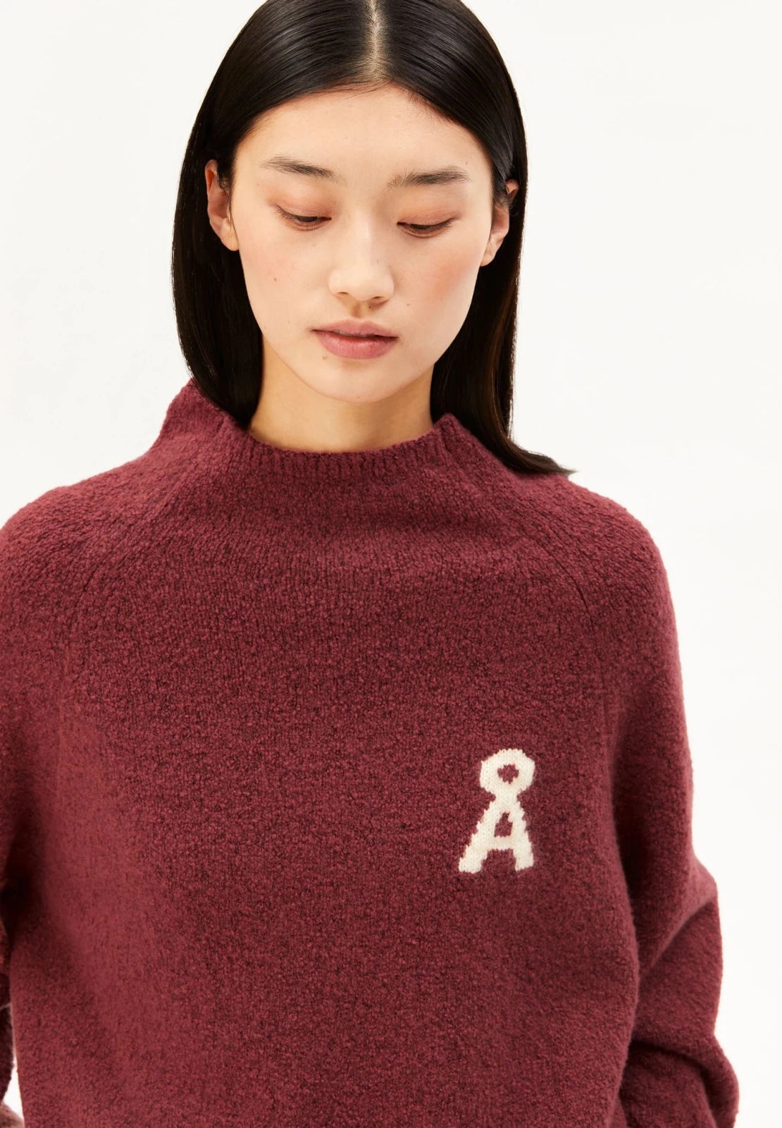 ARMEDANGELS - ICONIC Å MONALAA BOUCLÉ Strickpullover • velvet ember - ROSA ECK
