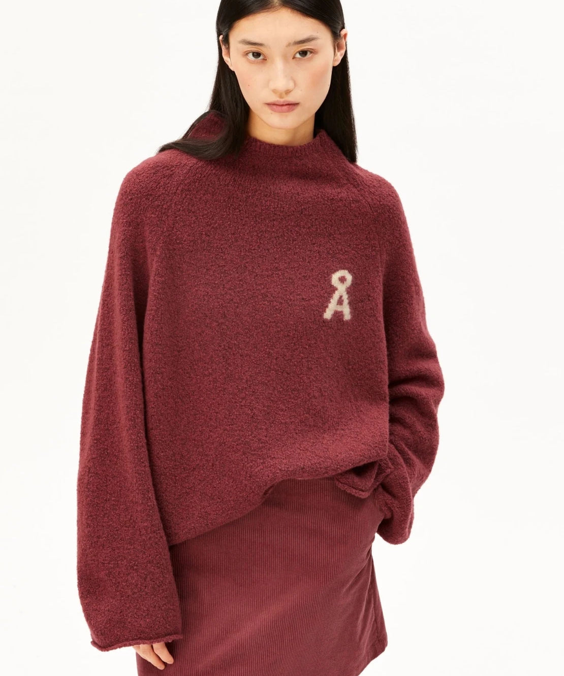 ARMEDANGELS - ICONIC Å MONALAA BOUCLÉ Strickpullover • velvet ember - ROSA ECK