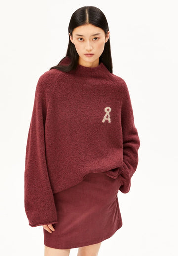 ARMEDANGELS - ICONIC Å MONALAA BOUCLÉ Strickpullover • velvet ember - ROSA ECK